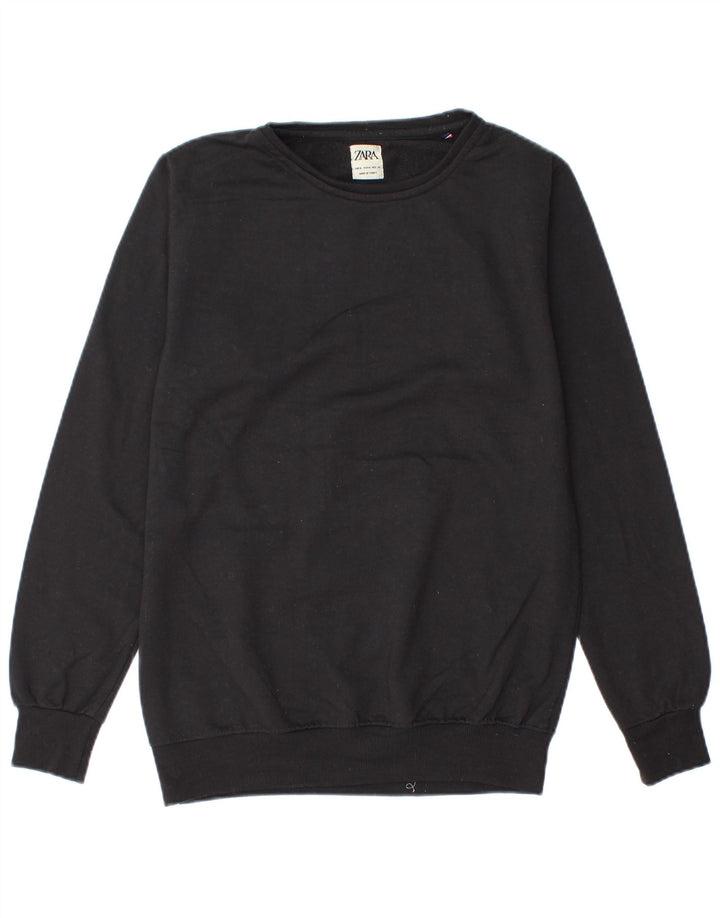 Zara Herren Sweatshirt Pullover Medium Schwarz
