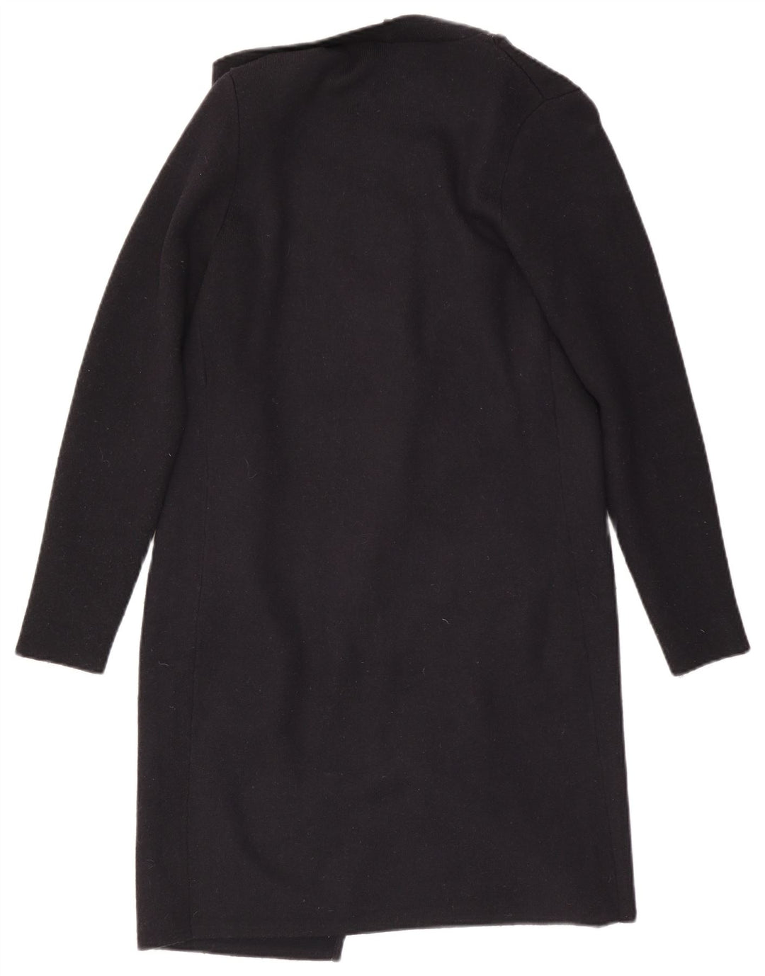 MINT VELVET Damen Longline Open Cardigan Pullover UK 12 Medium Schwarz