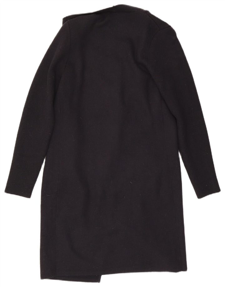 MINT VELVET Damen Longline Open Cardigan Pullover UK 12 Medium Schwarz