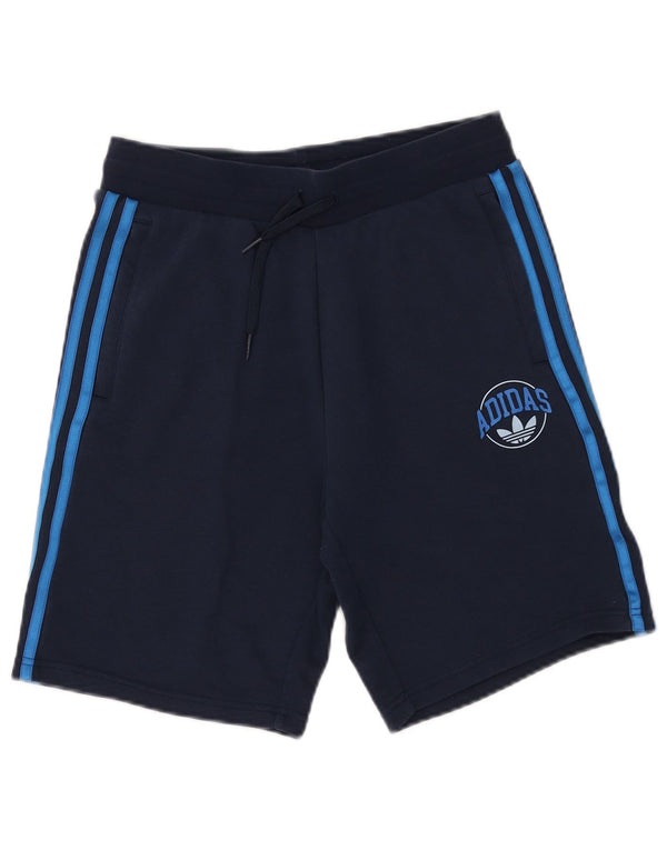 Adidas Jungen Graphic Sport Shorts 15-16 Jahre Marineblaue Baumwolle