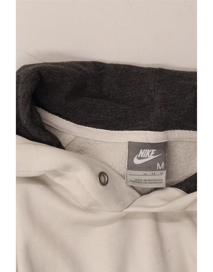 NIKE Mens Hoodie Jumper Medium White Cotton Vintage Nike and Second-Hand Nike from Messina Hembry 
