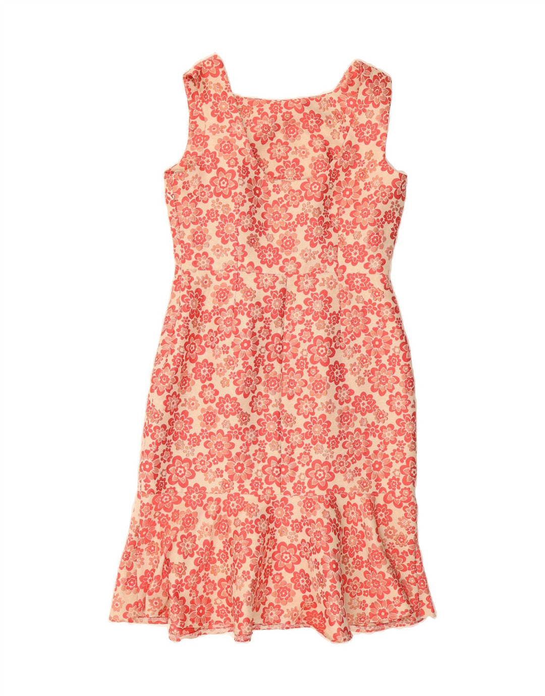 MONSOON Womens Sleeveless Sheath Dress UK 12 Medium Pink Floral Polyester Vintage Monsoon and Second-Hand Monsoon from Messina Hembry 
