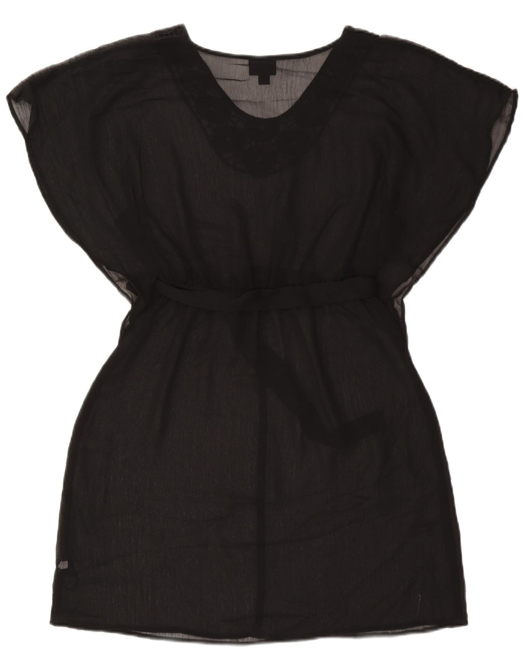 Mossimo Damen Strandkleid UK 10 Small Schwarz Polyester