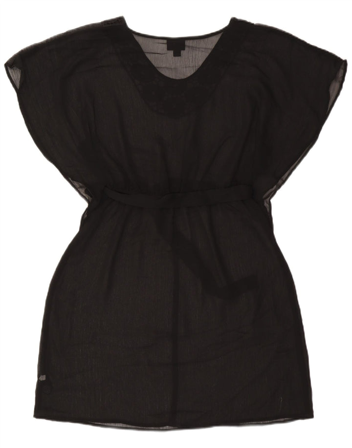 Mossimo Damen Strandkleid UK 10 Small Schwarz Polyester