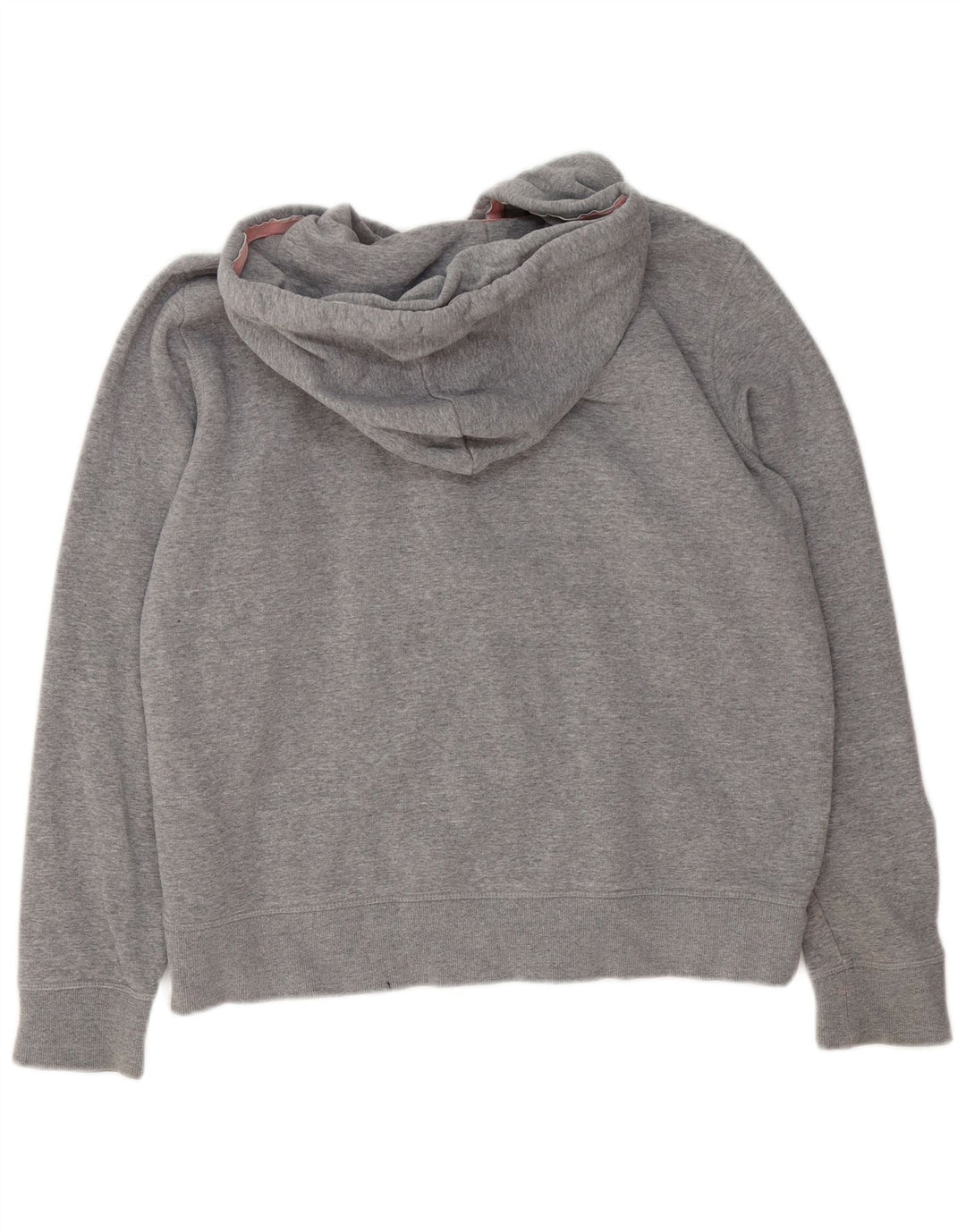 Jack Wills Damen-Kapuzenpullover mit Grafik, übergroß, mit Reißverschluss, Größe 40, Grau