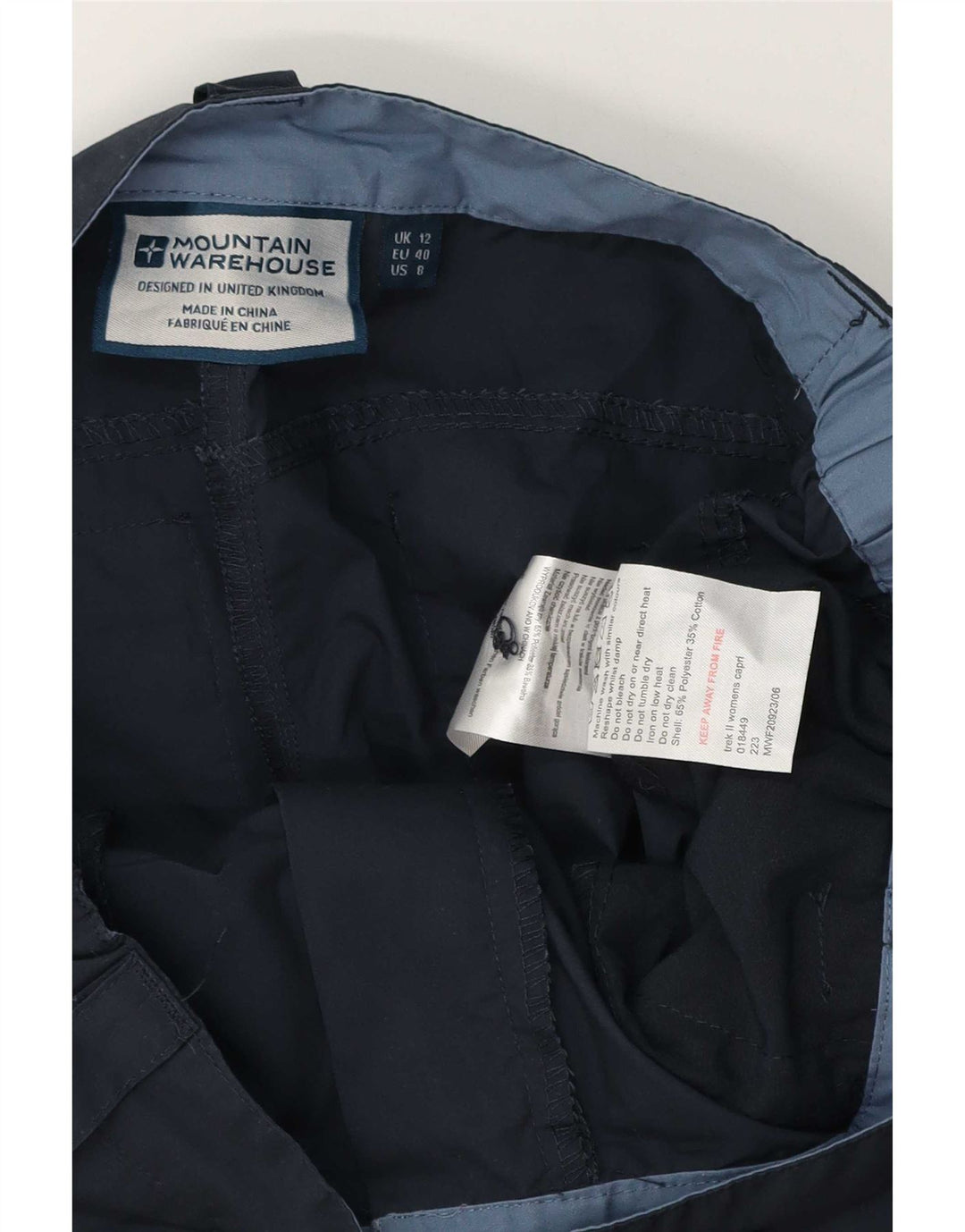 Mountain Warehouse Damen-Cargohose, UK 12, M, W32, L20, Marineblau