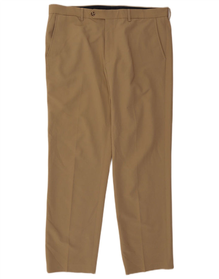 Nautica Herren-Anzughose, gerade, W36, L30, Beige, Polyester