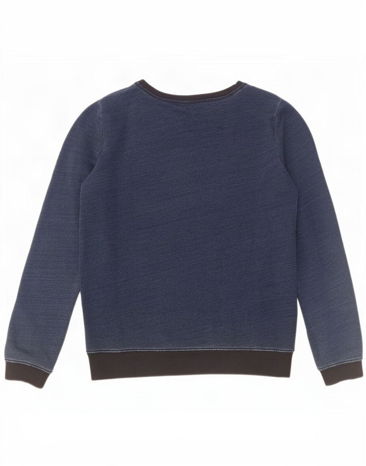Diesel Herren-Sweatshirt mit Grafik, Größe S, marineblau, Blockfarben-Baumwolle