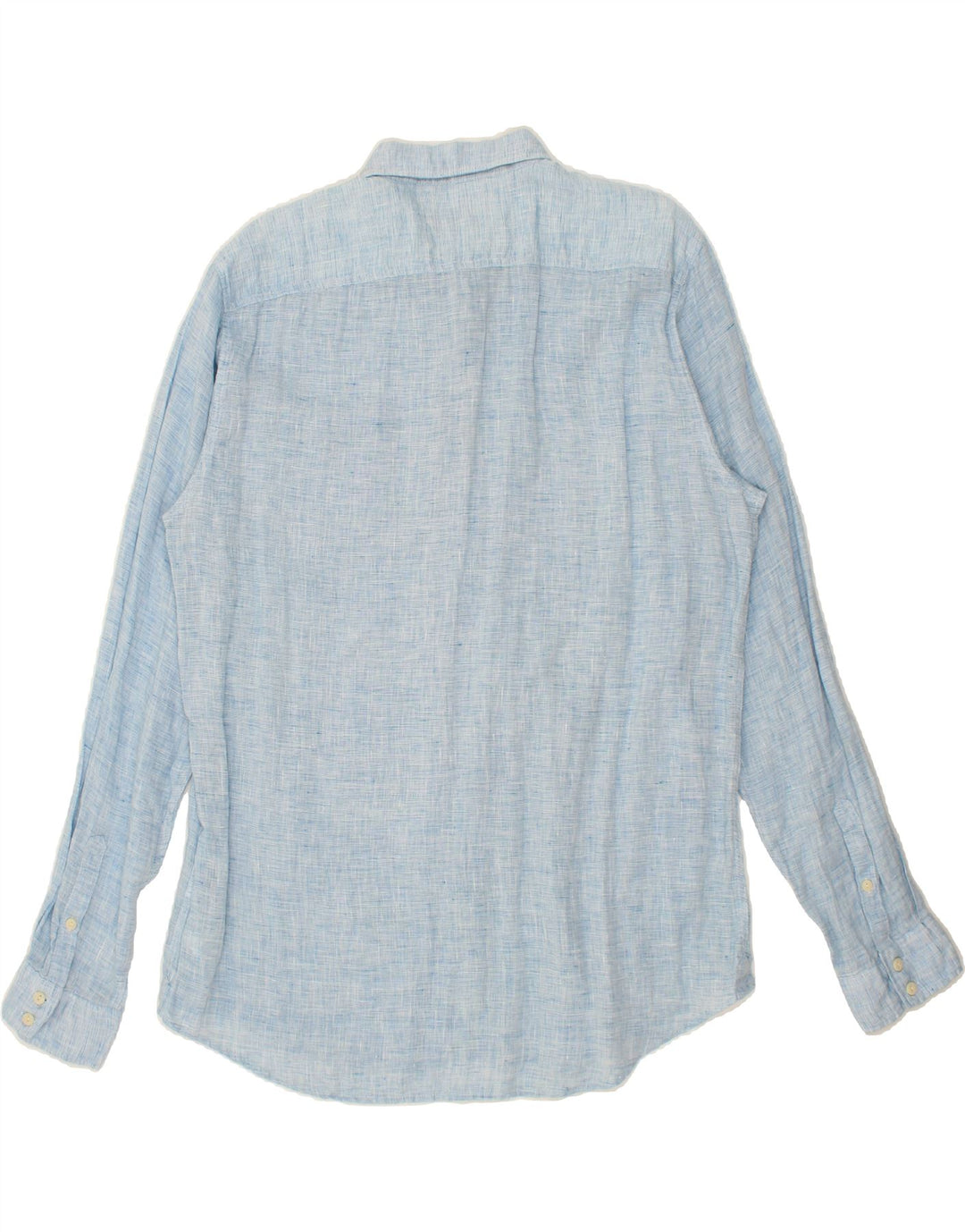 MARLBORO CLASSICS Herren Custom Fit Hemd 2XL Blaues Leinen