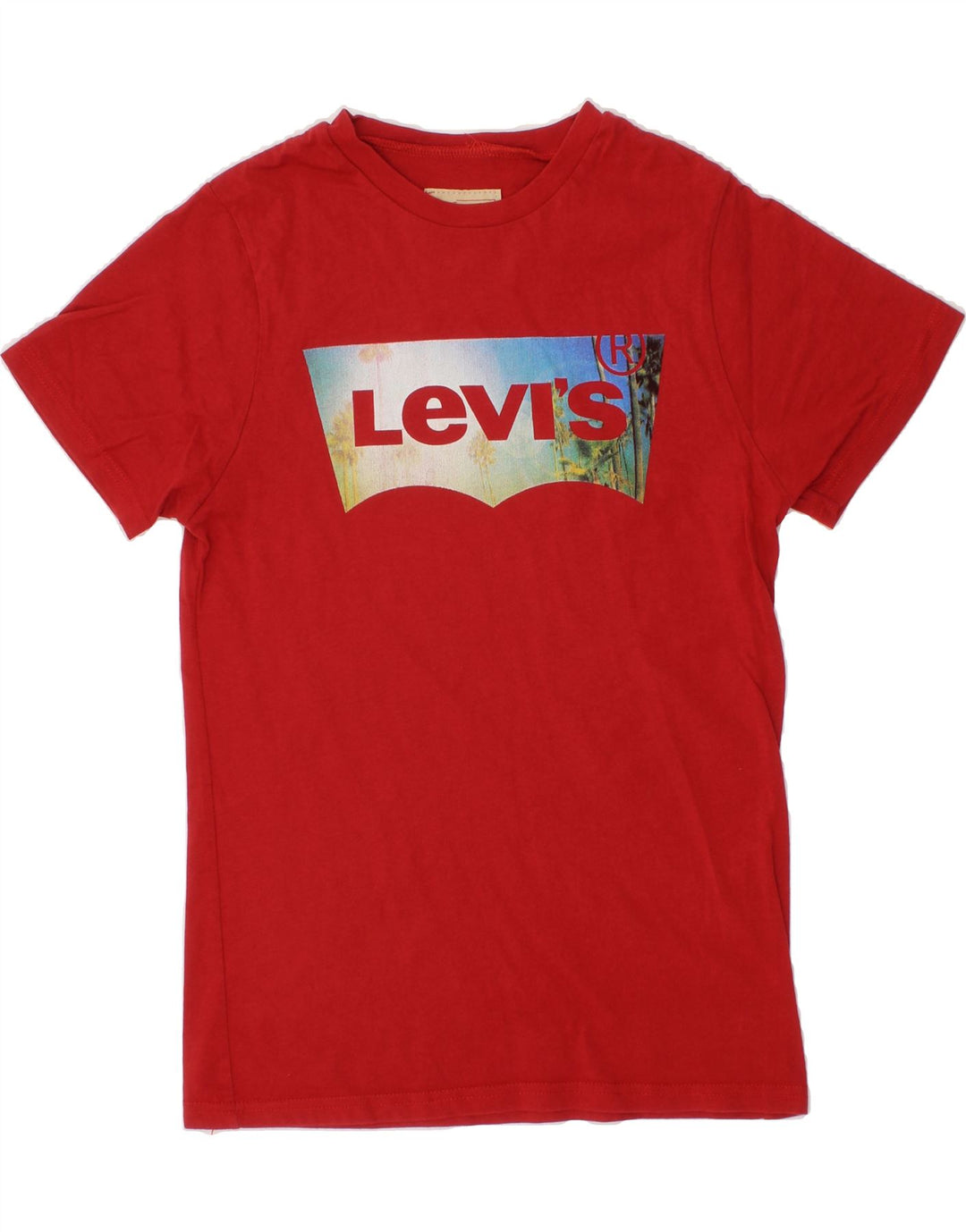 LEVI'S Boys Graphic T-Shirt Top 9-10 Years Red Cotton Vintage Levi's and Second-Hand Levi's from Messina Hembry 
