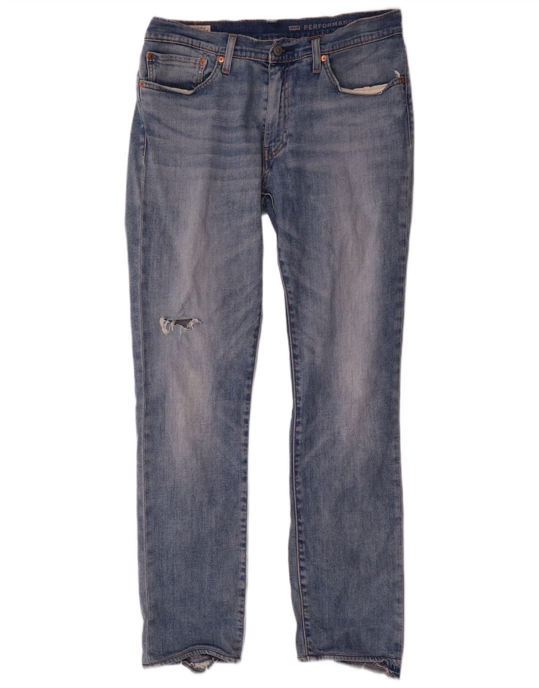Levi's Herren Distressed Slim Jeans W34 L32 Blaue Baumwolle