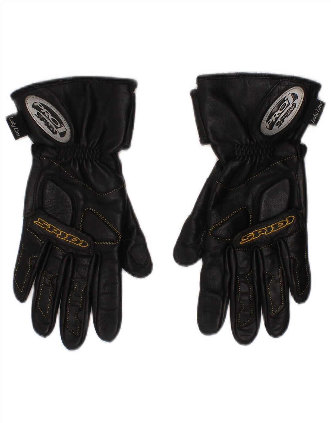 Spidi Damen Lady Line Biker Lederhandschuhe Medium Schwarz Motorrad