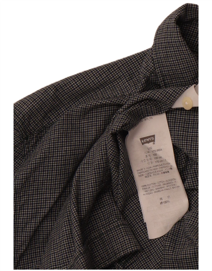 LEVI'S Herren-Slim-Fit-Hemd, groß, marineblau, kariert, Baumwolle