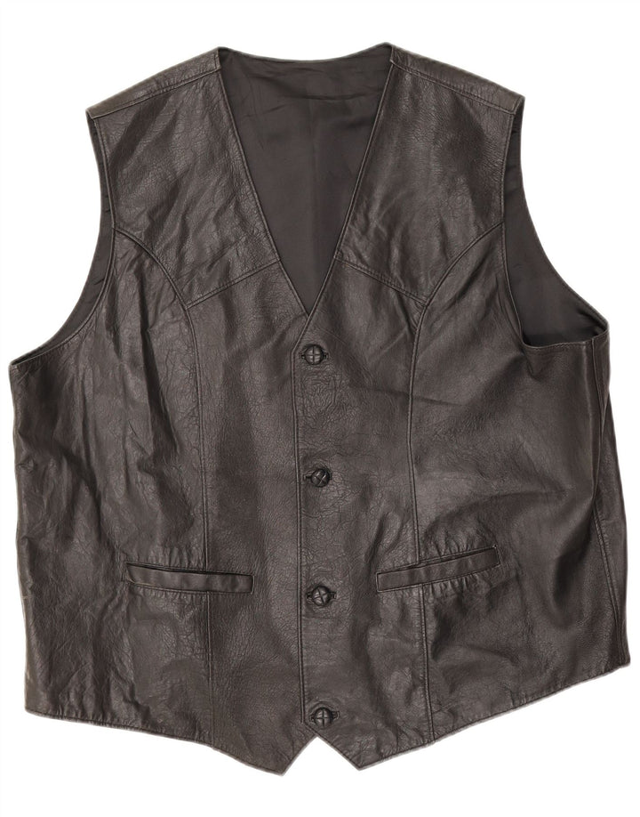 Vintage Herren Weste XL Schwarz