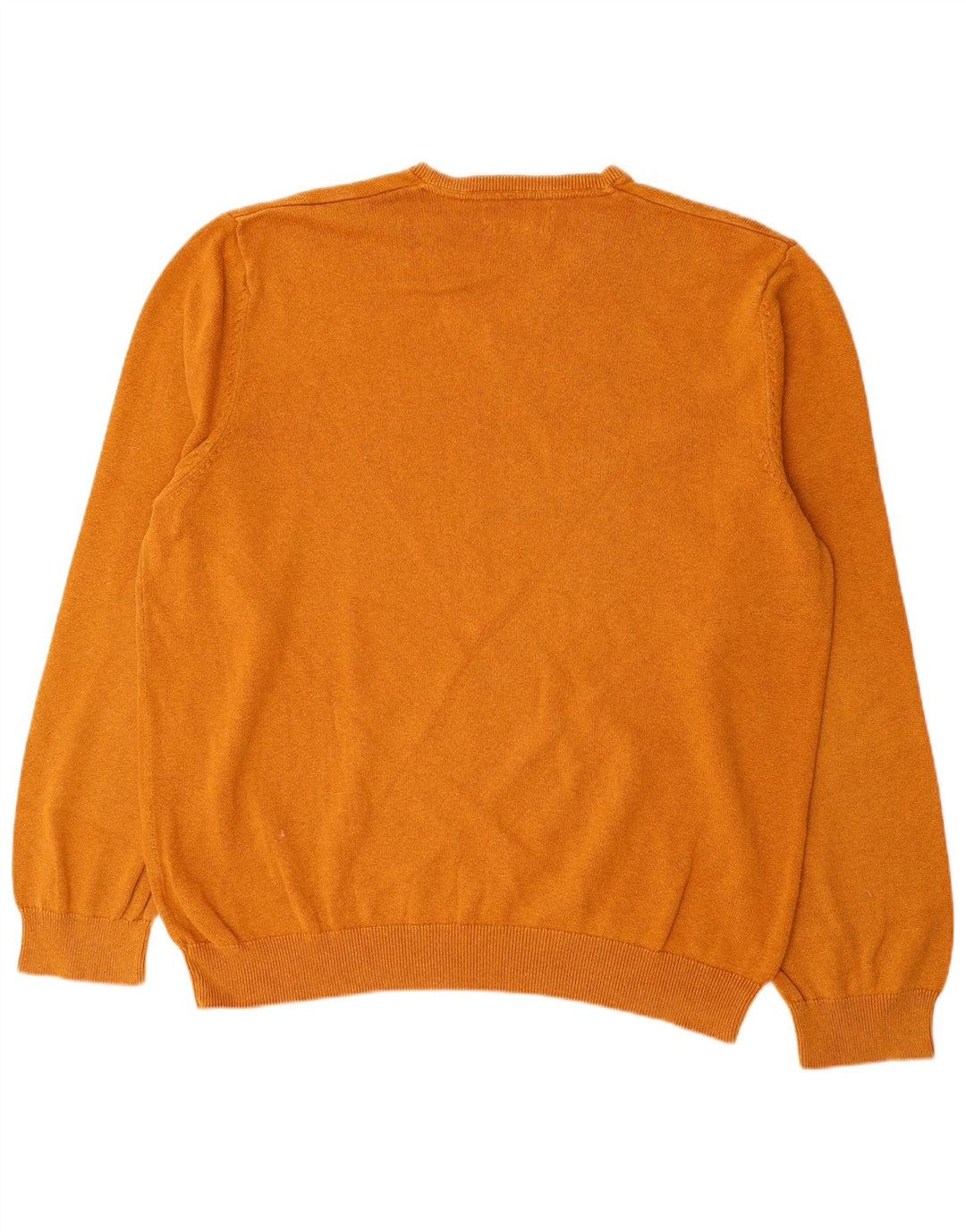 Marks & Spencer Herren-Pullover mit V-Ausschnitt, 2XL, braune Baumwolle