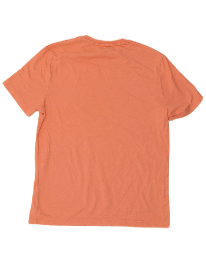 Penguin Herren-T-Shirt mit Grafik, groß, aus orangefarbener Baumwolle