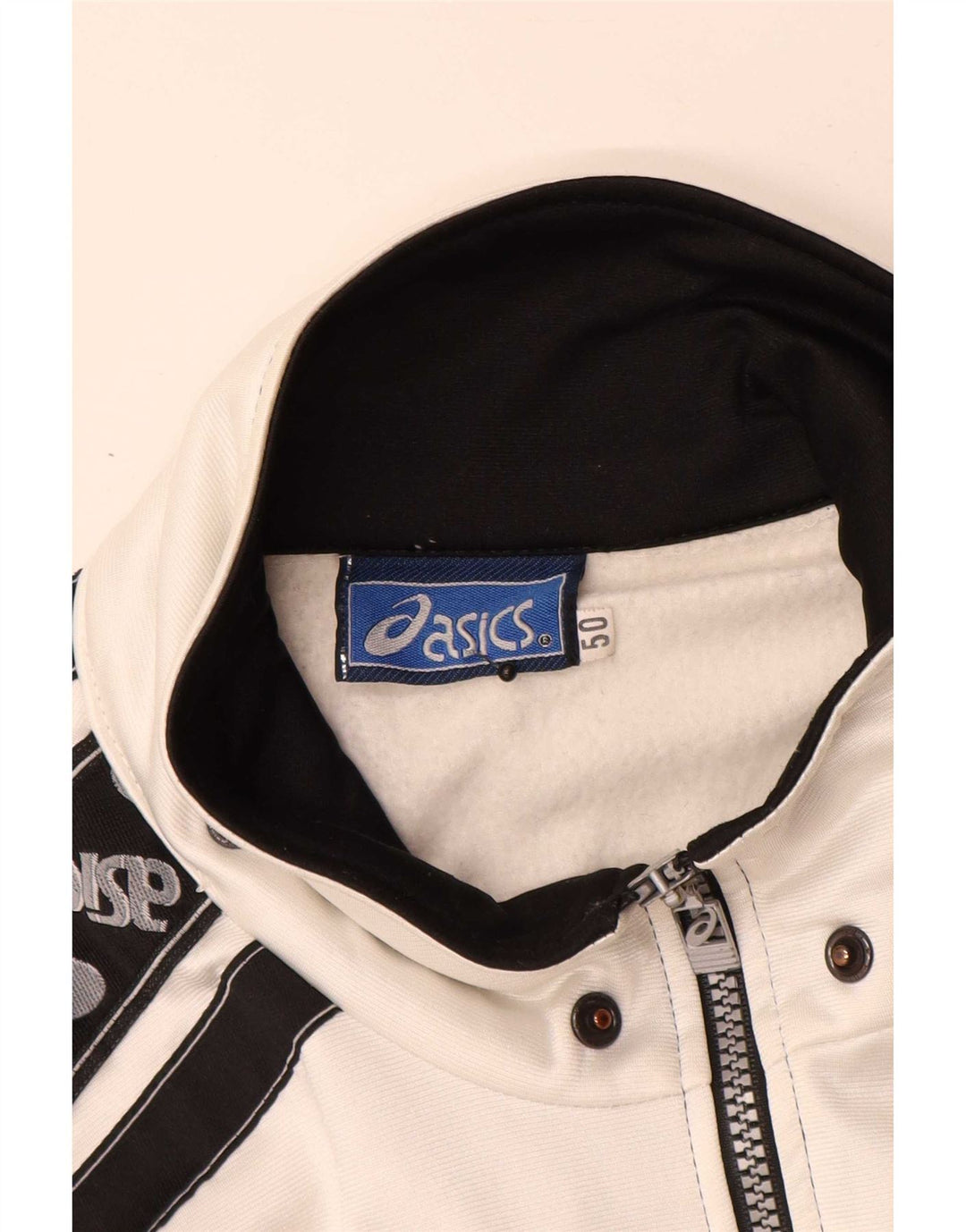 Asics Herren-Trainingsanzugoberteil mit Grafik, IT 50, Mittelschwarz, Farbblock
