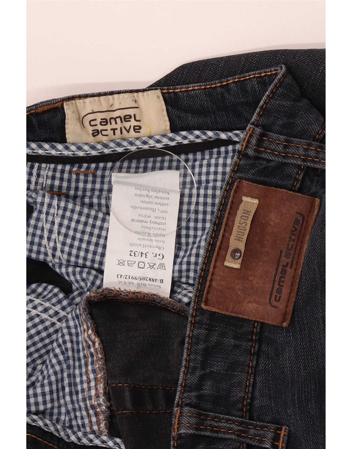 Camel Active Herren Straight Jeans W34 L32 Marineblaue Baumwolle
