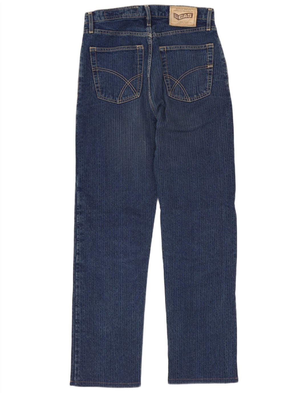 Gas Herren Straight Jeans W29 L29 Marineblaue Baumwolle