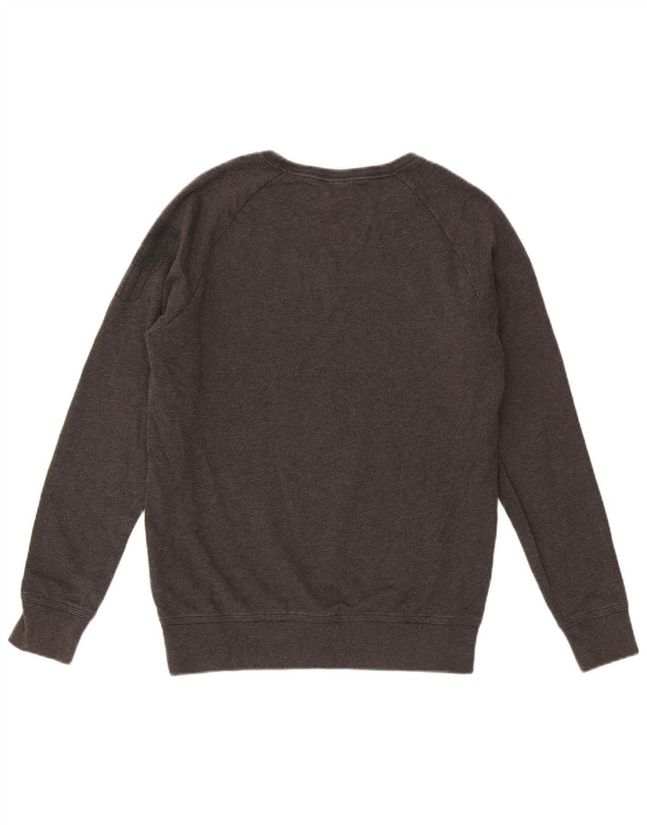Nike Herren-Sweatshirt mit Grafik, mittelgraue Baumwolle