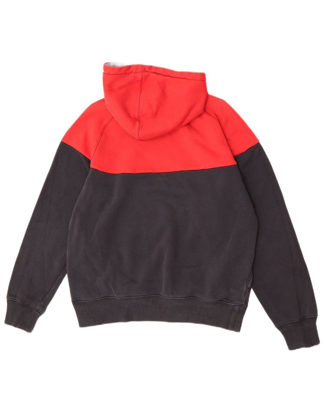 Nike Herren-Kapuzenpullover mit normaler Passform, mittelrote Colourblock-Baumwolle