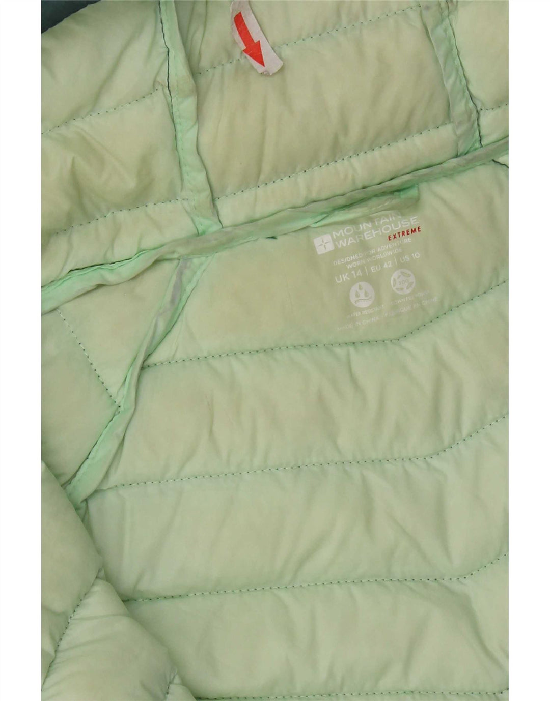 Mountain Warehouse Wattierte Damenjacke mit Kapuze, UK 14, mittelgrünes Nylon