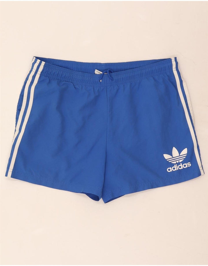 Adidas Herren Graphic Sport Shorts Mittelblaues Polyester