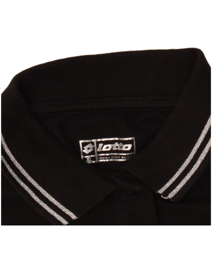 LOTTO Damen Poloshirt UK 18 XL Schwarz
