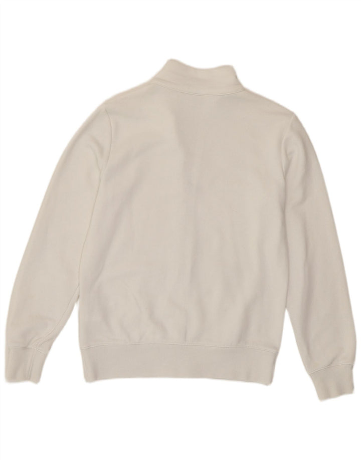 Champion Damen-Trainingsanzugoberteil, UK-Größe 10, Größe S, weiße Baumwolle