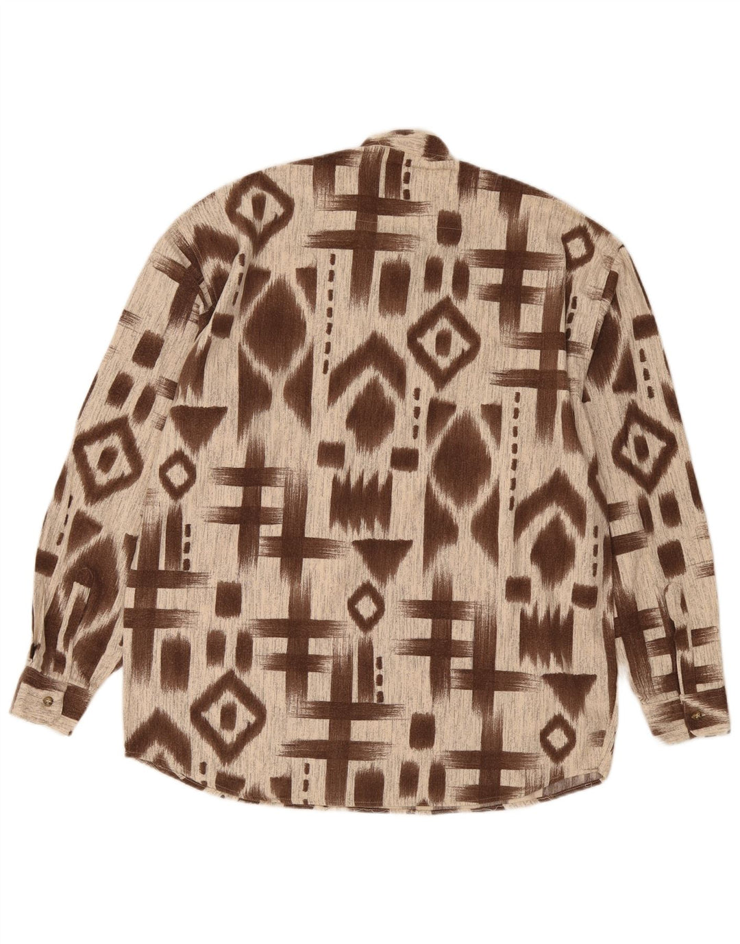 Mac Fashion Herren Pullover Shirt XL Braun Geometrisch