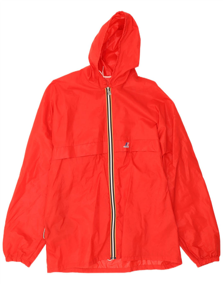 K-Way Herren-Regenjacke mit Kapuze, UK 42, XL, Rot