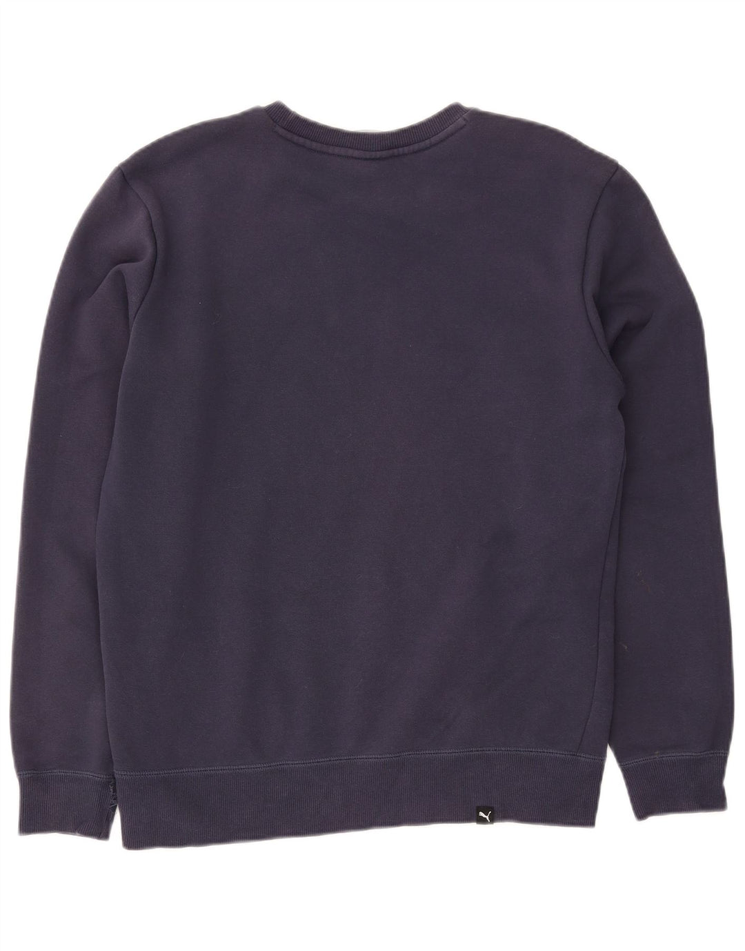 PUMA Mens Graphic Sweatshirt Jumper Medium Navy Blue Cotton