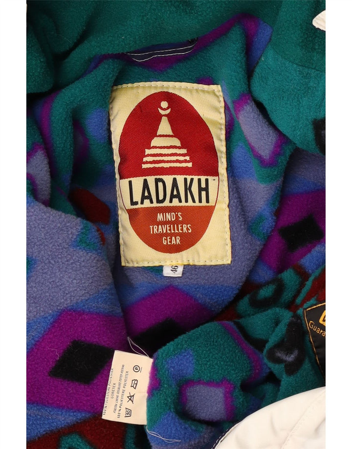 Ladakh Damen-Windjacke mit Kapuze, übergroß, EU 46, XL, Weiß, Polyester
