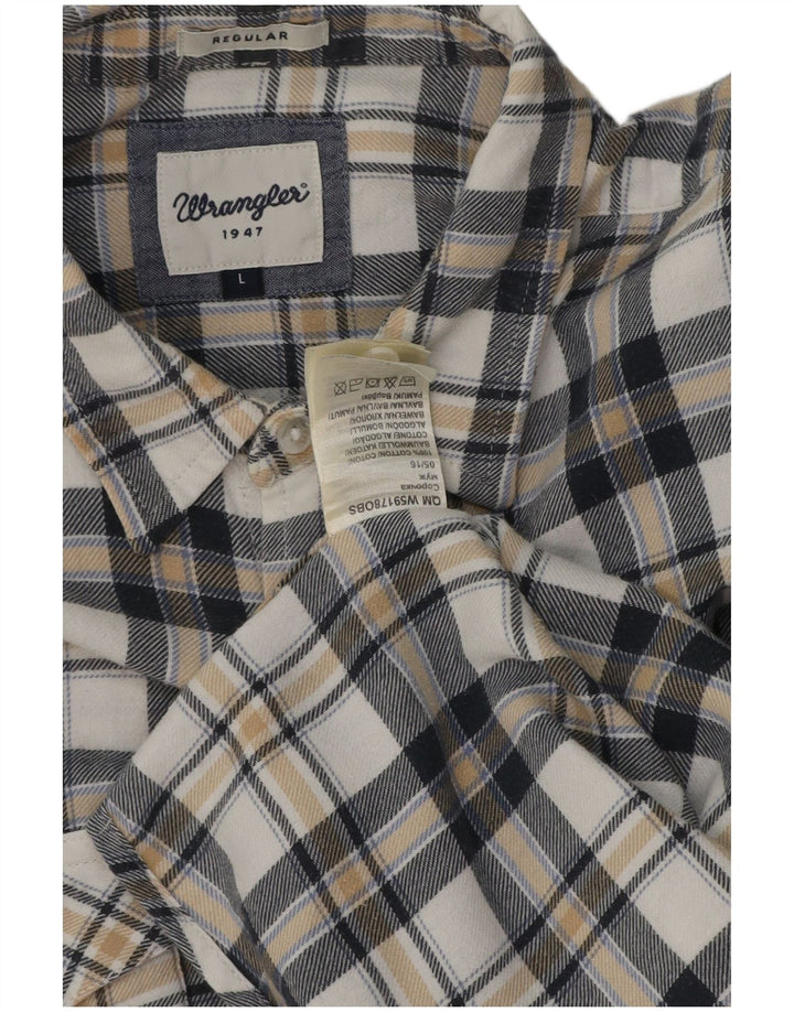 Wrangler Herren-Flanellhemd mit normaler Passform, groß, mehrfarbig, kariert, Baumwolle