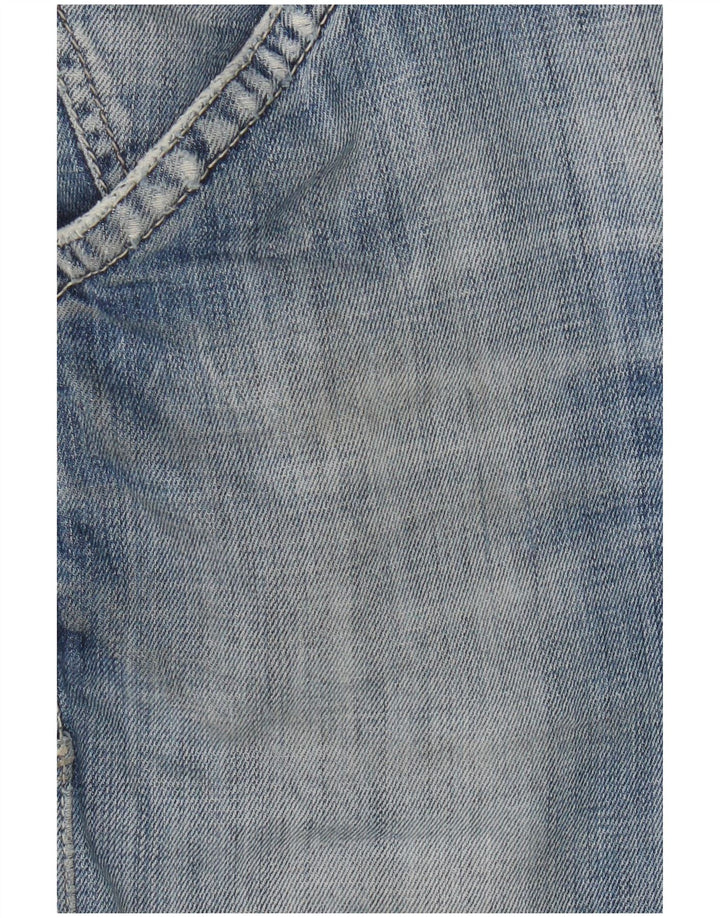 Gas Herren Jeansshorts W31 mittelblaue Baumwolle