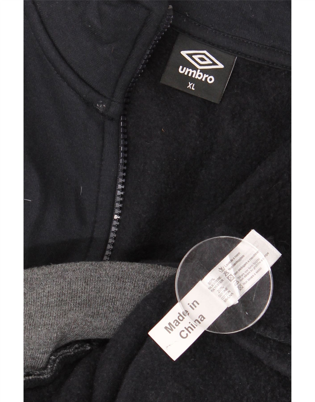 UMBRO Herren-Trainingsanzugoberteil mit Grafik, XL, Marineblau, Farbblock-Polyester