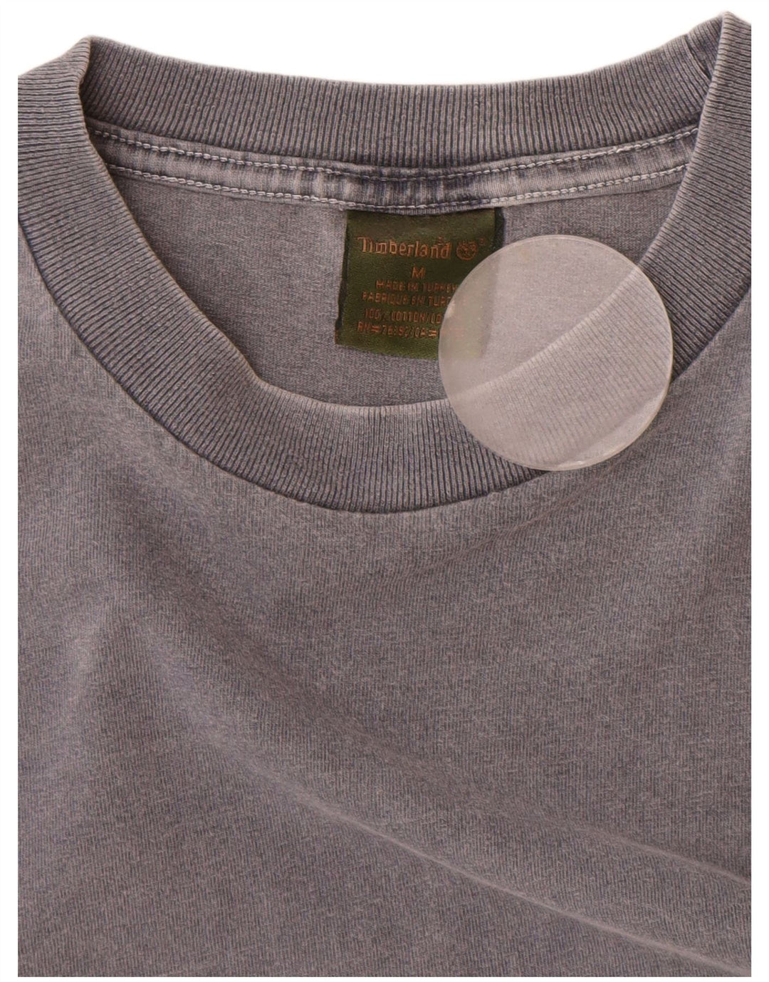 Timberland Herren T-Shirt-Oberteil aus mittelgrauer Baumwolle