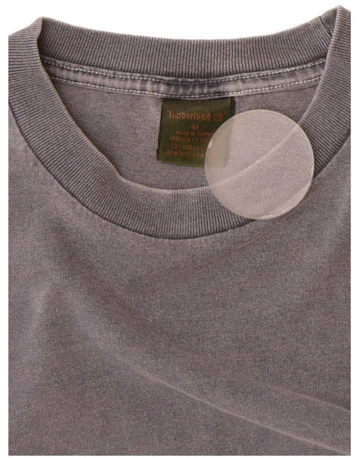Timberland Herren T-Shirt-Oberteil aus mittelgrauer Baumwolle