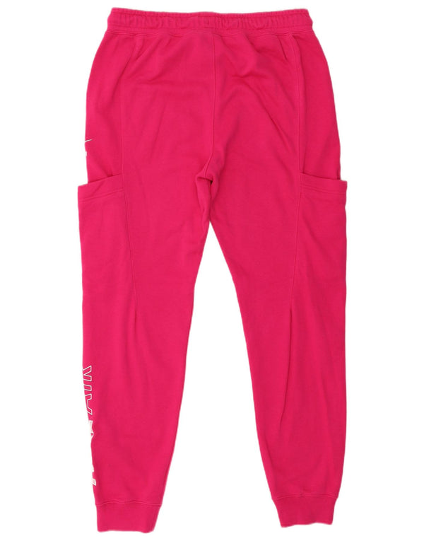 Nike Damen-Trainingshose mit Grafik, Jogginghose, UK 12, mittelrosa, Baumwolle