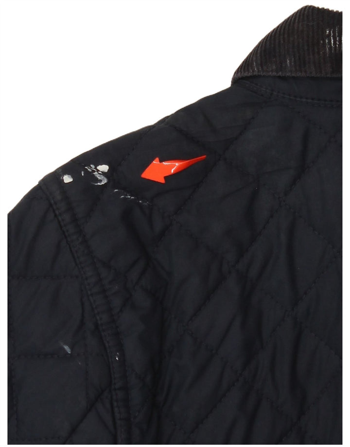 RALPH LAUREN Steppjacke für Mädchen, 8–9 Jahre, mittelmarineblaues Polyester