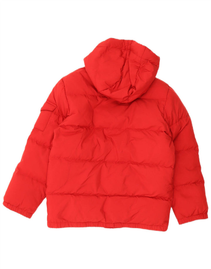Polo Ralph Lauren Wattierte Jacke für Jungen mit Kapuze, 10–11 Jahre, Mittelrot