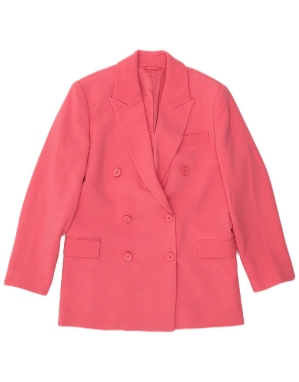 Benetton Damen-Blazer, zweireihig, lockere Passform, Gr. 6, XS, Rosa