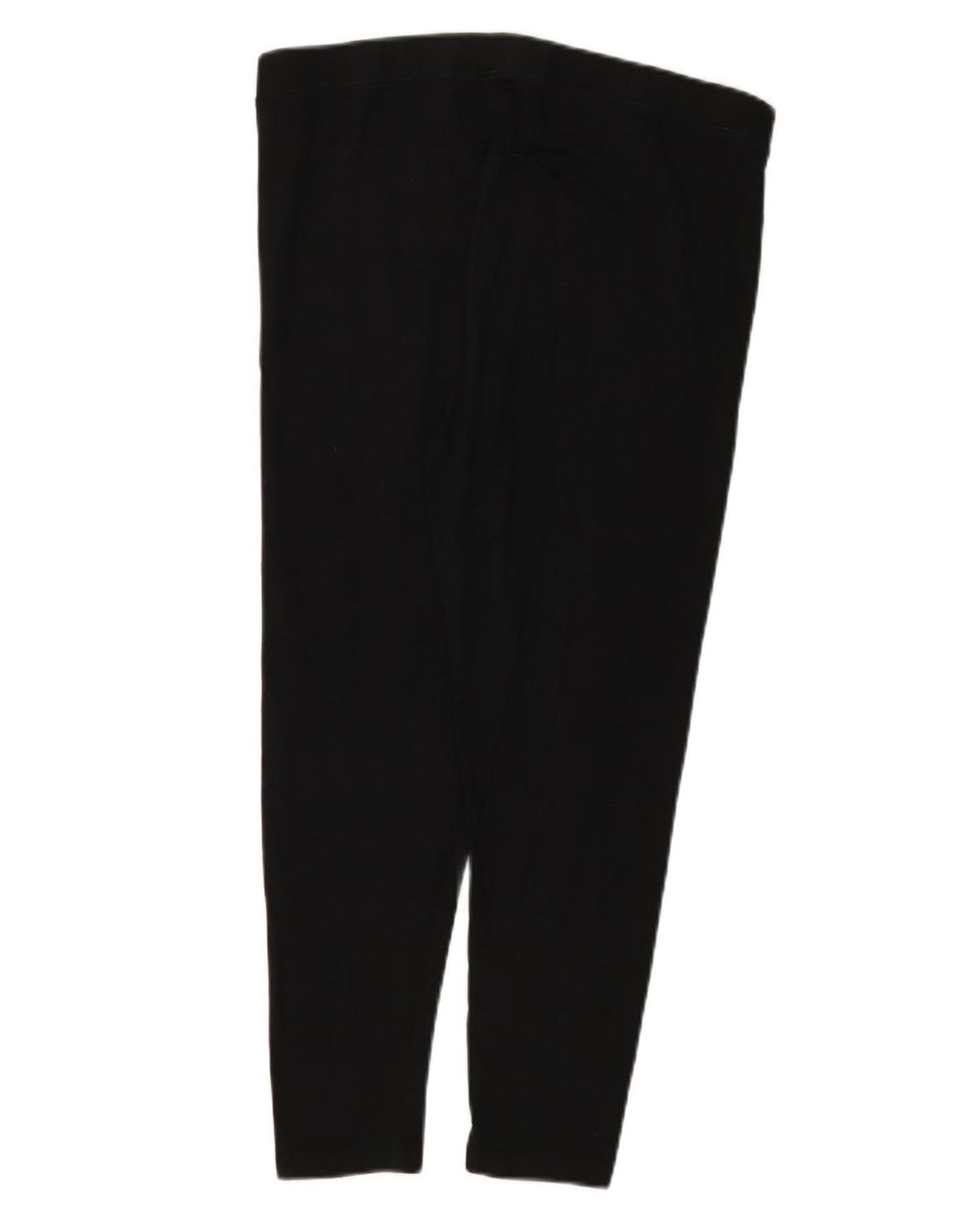 Marks & Spencer Damen Crop Leggings UK 16 Large Schwarze Baumwolle