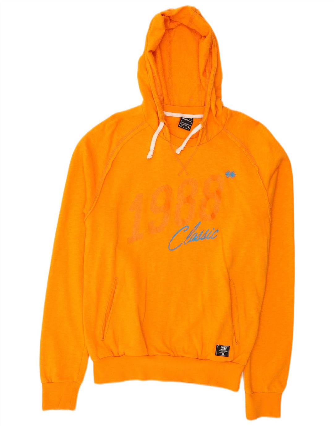 ERREA Herren-Kapuzenpullover mit Grafik, mittelorange Baumwolle
