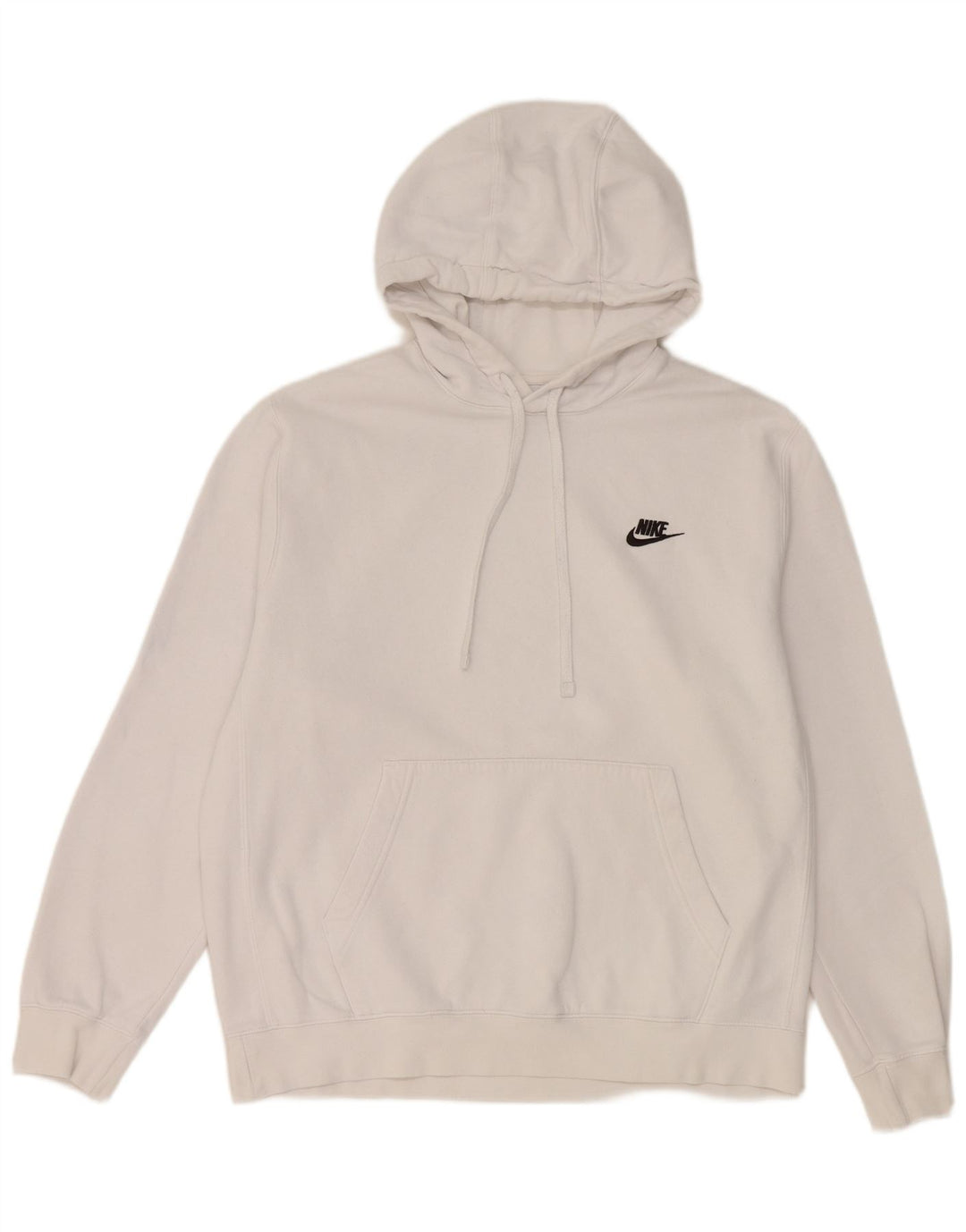 Nike Herren Kapuzenpullover aus mittelweißer Baumwolle
