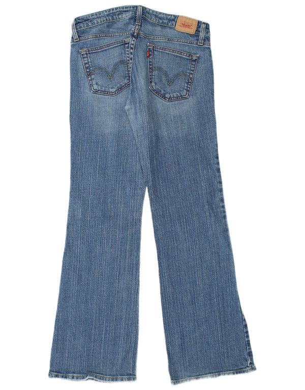 Levi's Damen 524 Super Low Flared Jeans US 9 Medium W30 L31 Blaue Baumwolle
