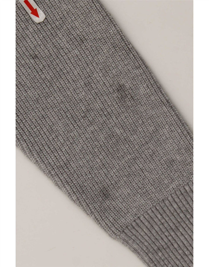Marks & Spencer Herren-Pullover mit normaler Passform und Reißverschluss, Größe L, Grau