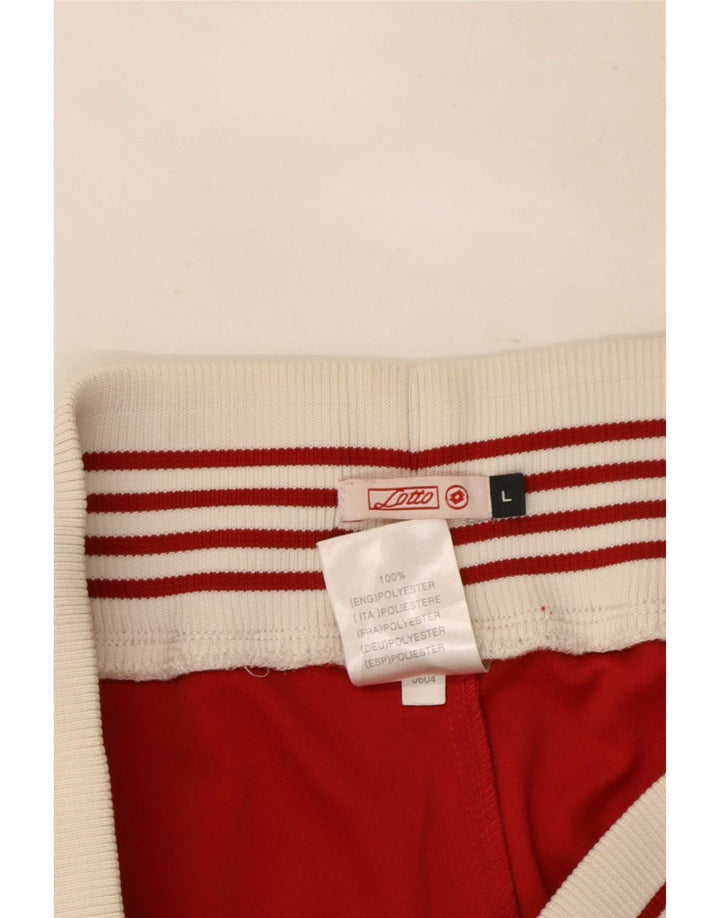 Lotto Damen-Trainingshose, UK 14, Größe L, rot, Colourblock-Polyester