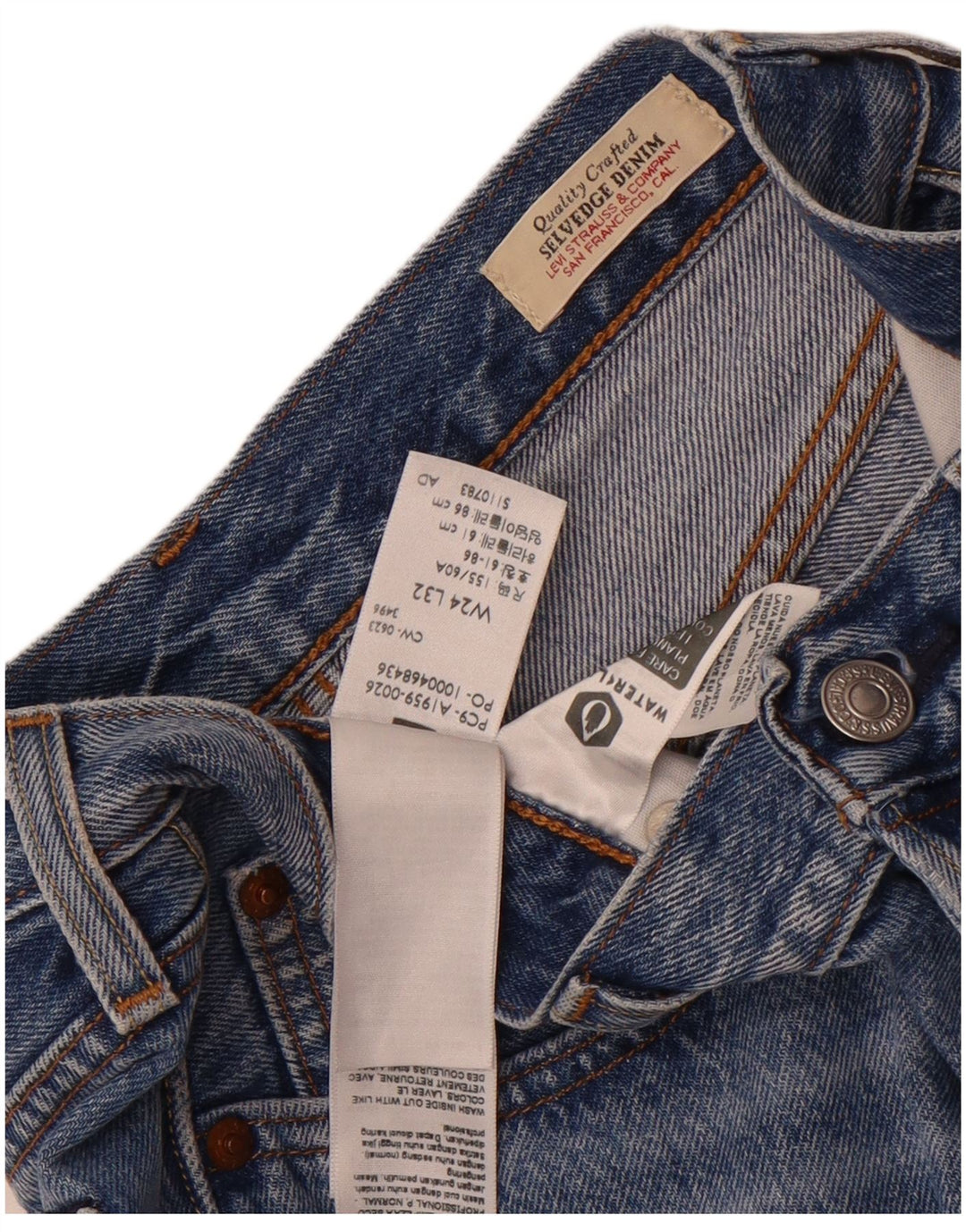 Levi's Damen 501 Denim Shorts W24 XS Blaue Baumwolle