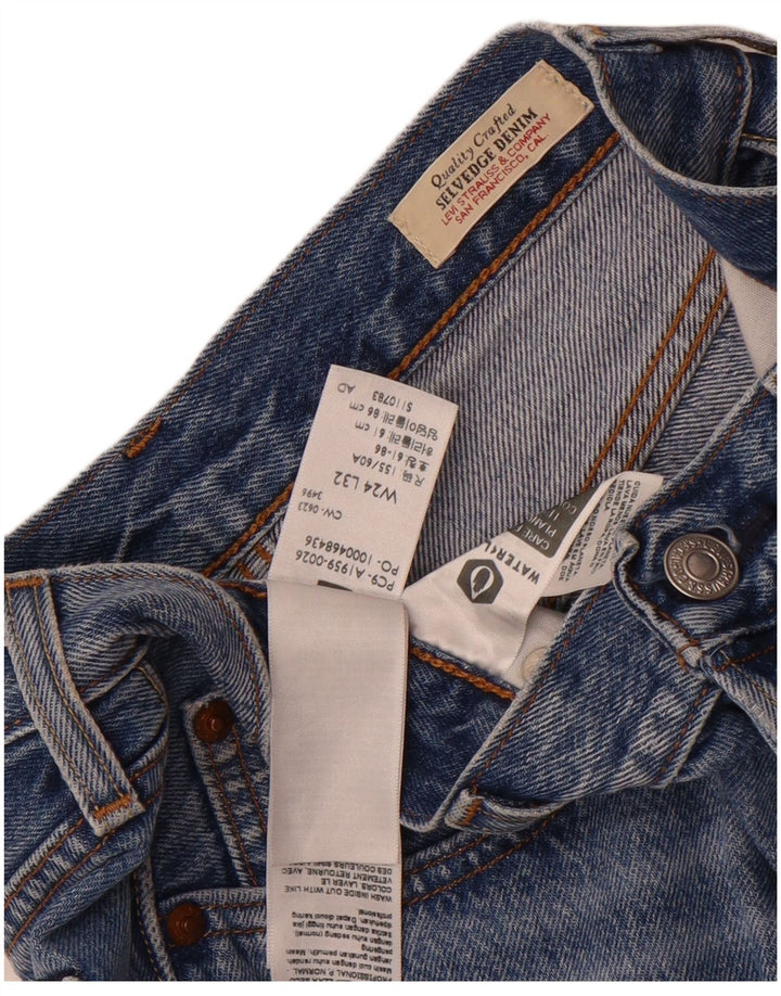 Levi's Damen 501 Denim Shorts W24 XS Blaue Baumwolle